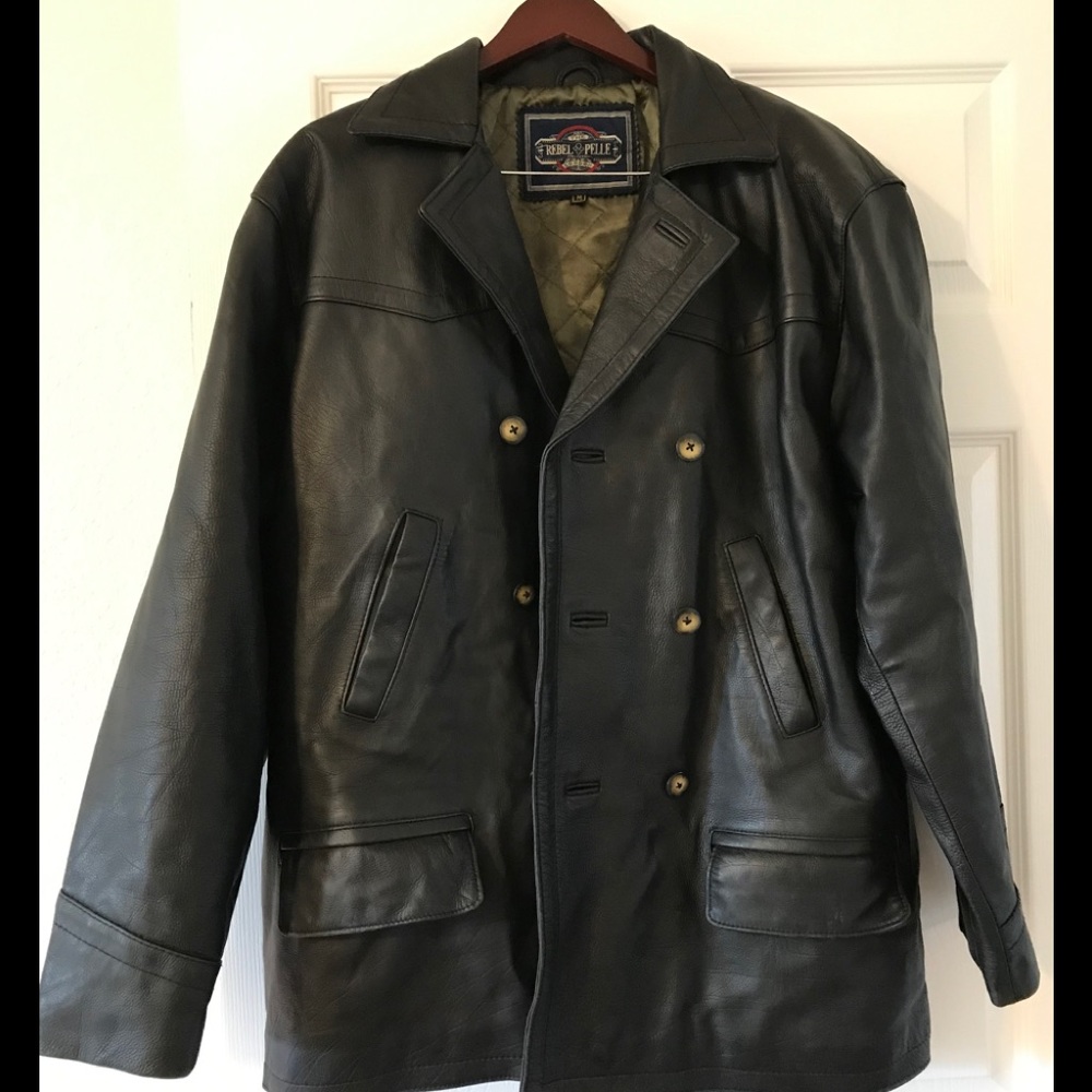 ✅The Rebel Pelle Collection London Leather Jacket
